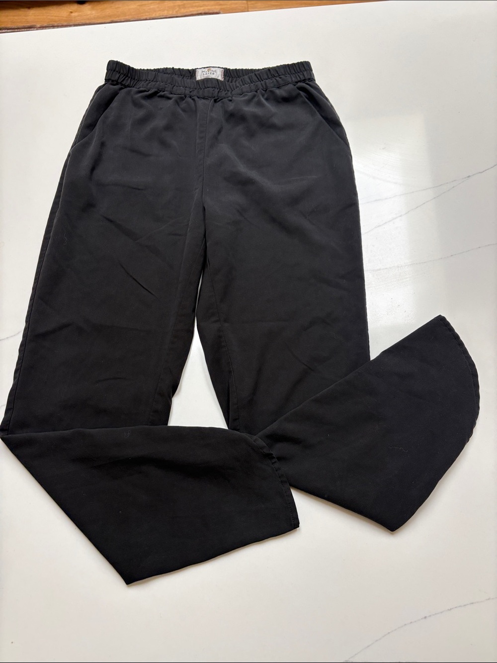 Marine Layer Black Cropped Ankle Pants